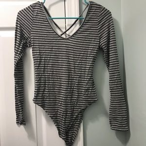 Striped bodysuit